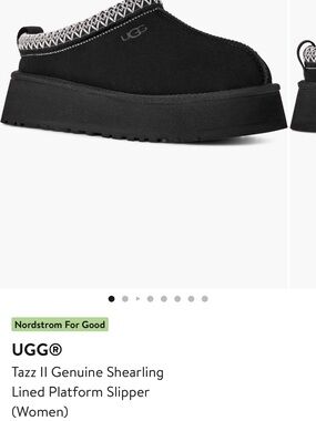 UGG Black Tazz ll Shearling Platform Slipper-size 8 US